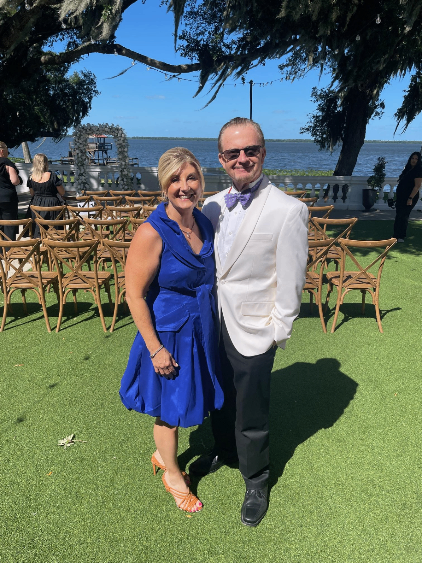 Denise Stegall with her husband